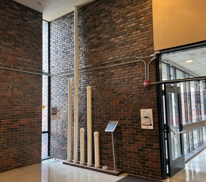 Snow pipes display